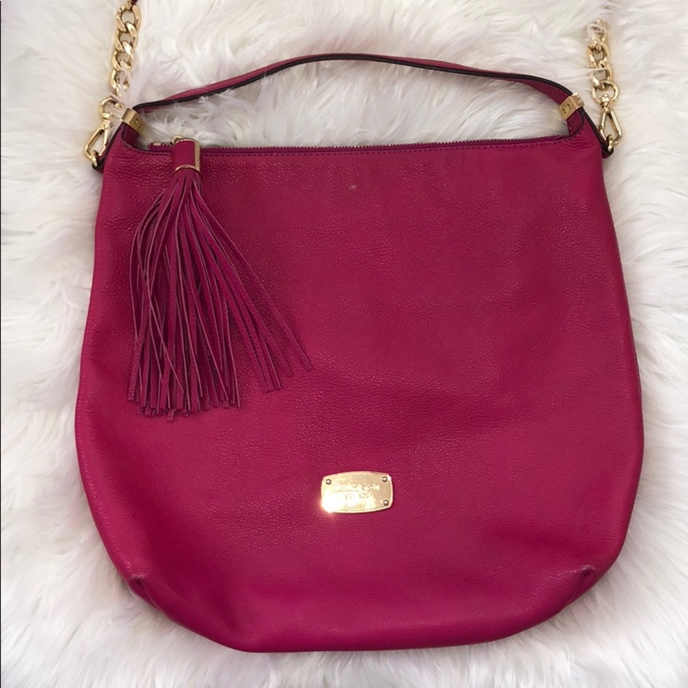 Hot Pink Leather Michael Kors Purse